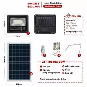 Đèn Pha Solar CET108